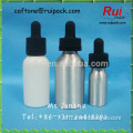Aluminum water bottle with dropper cap, 10ml, 30ml small empty perfume bottle with dropper